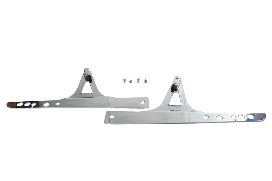 Wyatt Gatling Part Number 086082 Sissy Bar Side Plates for Harley Davidson FXDWG and FXDF Models