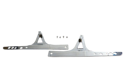 Wyatt Gatling Part Number 086082 Sissy Bar Side Plates for Harley Davidson FXDWG and FXDF Models