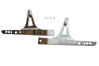 Wyatt Gatling Part Number 086082 Sissy Bar Side Plates for Harley Davidson FXDWG and FXDF Models