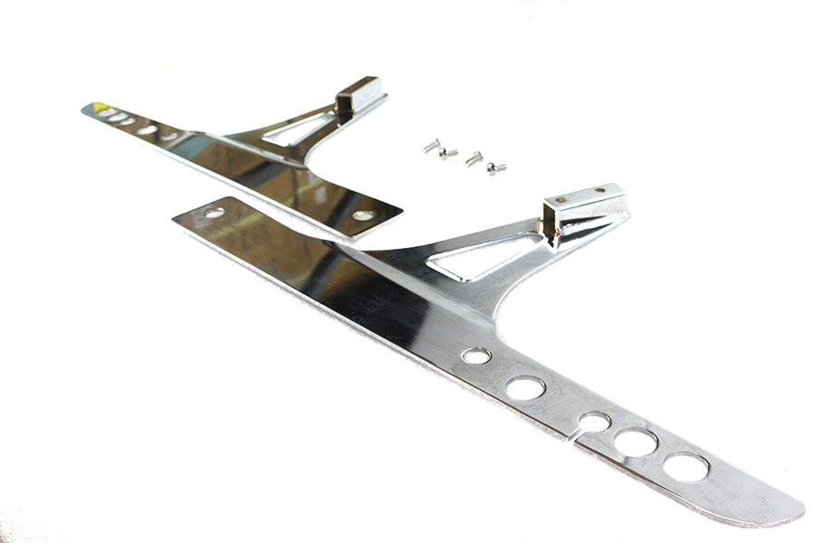 Wyatt Gatling Part Number 086082 Sissy Bar Side Plates for Harley Davidson FXDWG and FXDF Models