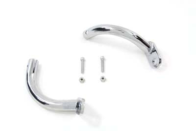 Wyatt Gatling Chrome Saddlebag Guard Eliminator Brackets for Harley Davidson FLT