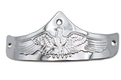 Wyatt Gatling 70138C Eagle Chrome Front Fender Tip - Durable Metal Over Chrome Finish