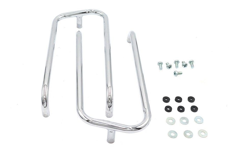 Wyatt Gatling Chrome Saddlebag Trim Rail Kit for Harley Davidson FLT Models