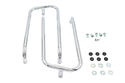 Wyatt Gatling Chrome Saddlebag Trim Rail Kit for Harley Davidson FLT Models