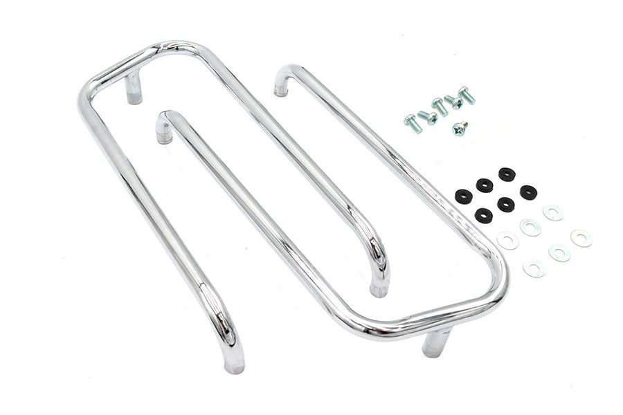 Wyatt Gatling Chrome Saddlebag Trim Rail Kit for Harley Davidson FLT Models