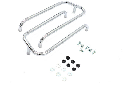 Wyatt Gatling Chrome Saddlebag Trim Rail Kit for Harley Davidson FLT Models