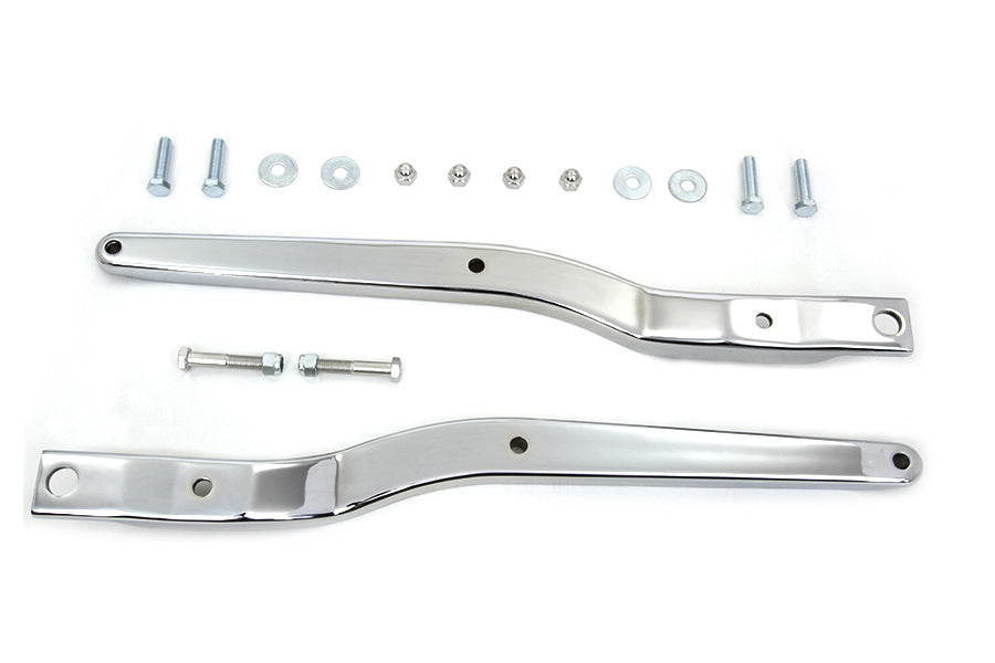 Wyatt Gatling Replica Rear Fender Strut Set Chrome for Harley Davidson FXE (1973-1982)