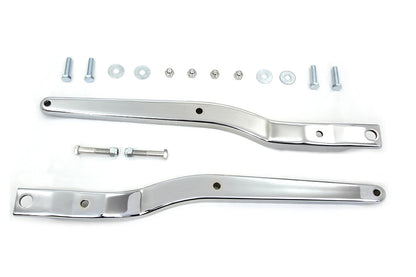 Wyatt Gatling Replica Rear Fender Strut Set Chrome for Harley Davidson FXE (1973-1982)