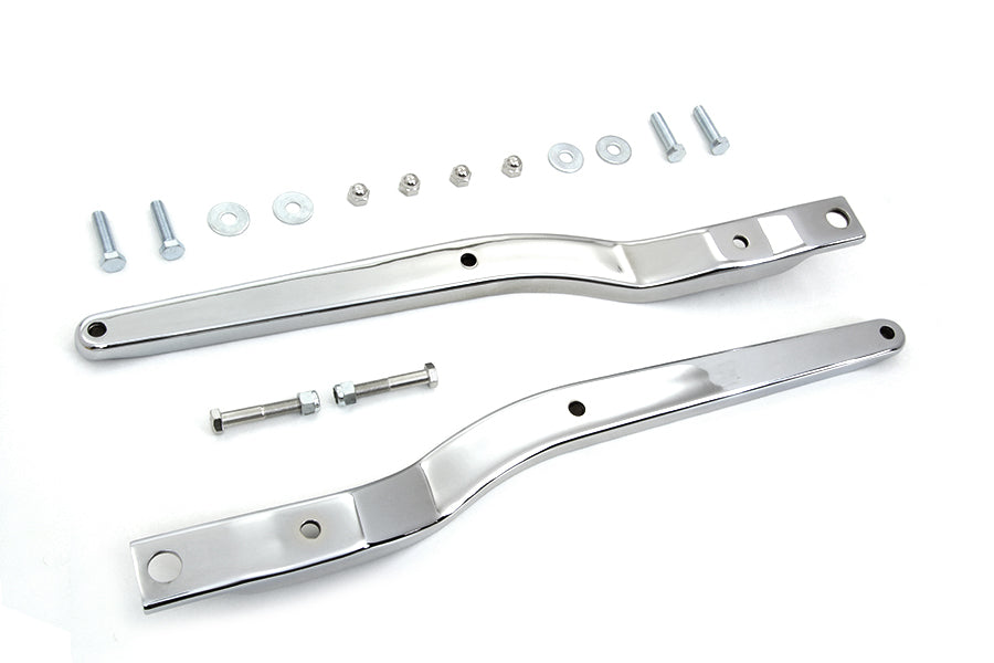 Wyatt Gatling Replica Rear Fender Strut Set Chrome for Harley Davidson FXE (1973-1982)