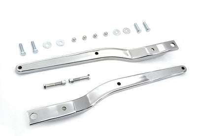 Wyatt Gatling Replica Rear Fender Strut Set Chrome for Harley Davidson FXE (1973-1982)