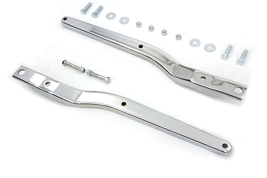 Wyatt Gatling Replica Rear Fender Strut Set Chrome for Harley Davidson FXE (1973-1982)