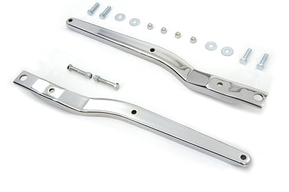 Wyatt Gatling Replica Rear Fender Strut Set Chrome for Harley Davidson FXE (1973-1982)