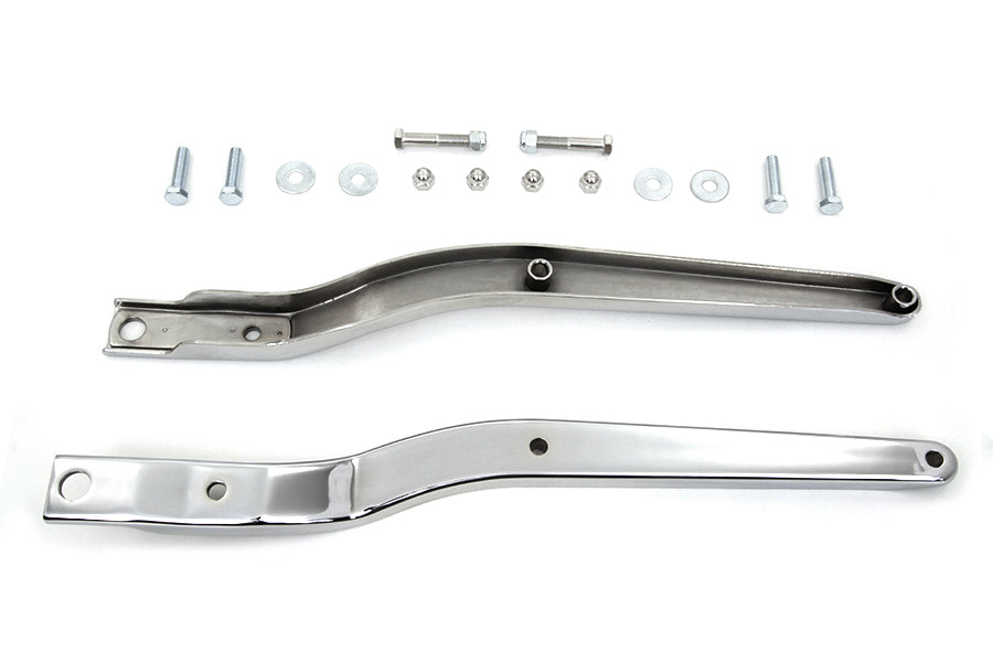 Wyatt Gatling Replica Rear Fender Strut Set Chrome for Harley Davidson FXE (1973-1982)