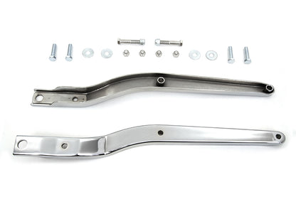 Wyatt Gatling Replica Rear Fender Strut Set Chrome for Harley Davidson FXE (1973-1982)