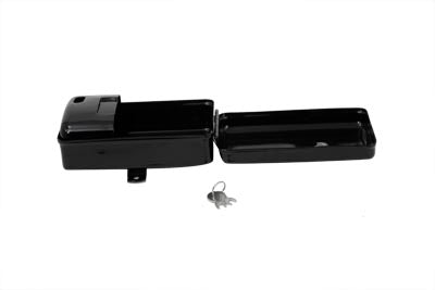 Wyatt Gatling Rectangular Black Tool Box for Harley Davidson EL and UL Models