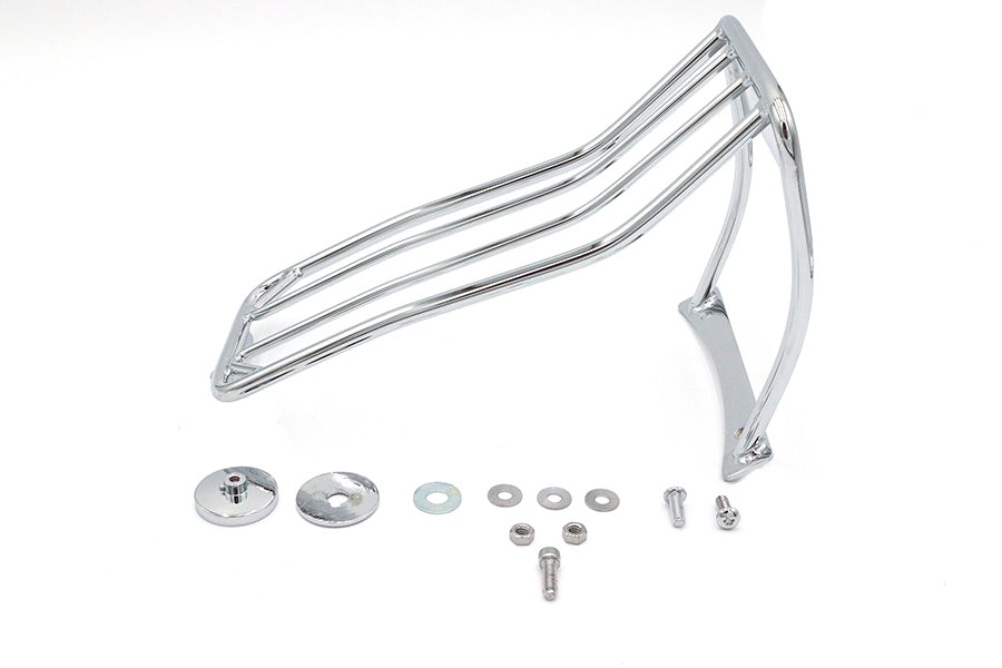 Wyatt Gatling Chrome Luggage Rack for Harley Davidson FXST Models