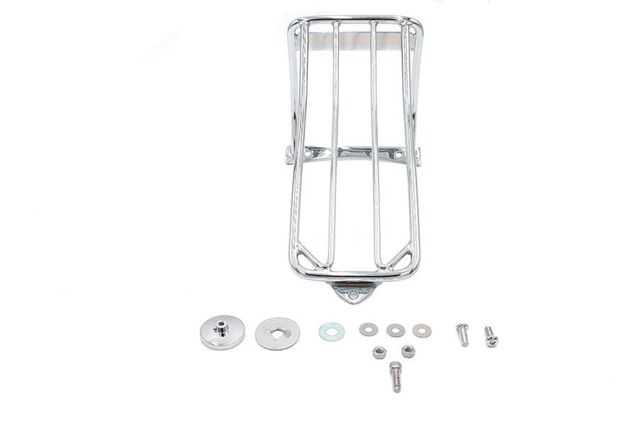 Wyatt Gatling Chrome Luggage Rack for Harley Davidson FXST Models