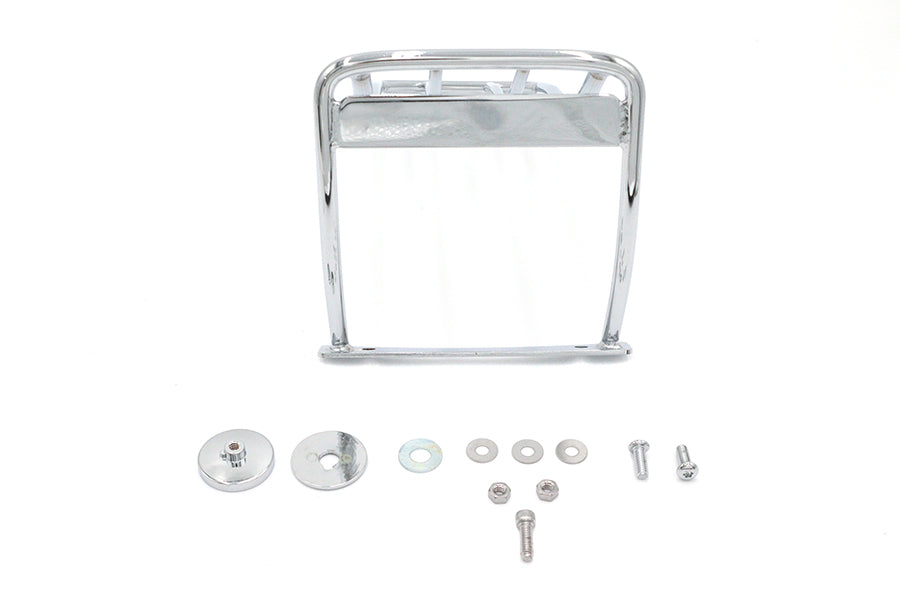 Wyatt Gatling Chrome Luggage Rack for Harley Davidson FXST Models