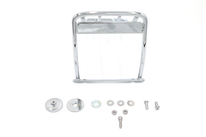 Wyatt Gatling Chrome Luggage Rack for Harley Davidson FXST Models