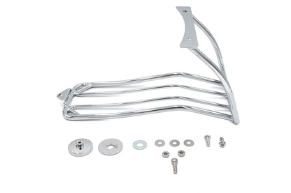 Wyatt Gatling Chrome Luggage Rack for Harley Davidson FXST Models