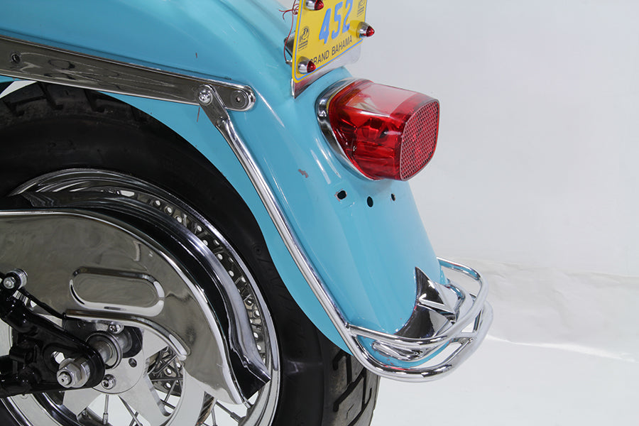 Wyatt Gatling Rear Fender Rail Trim Chrome for Harley Davidson Softail (Part #74298)