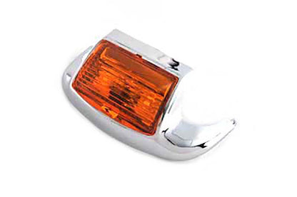Wyatt Gatling Chrome Front Fender Tip with Light for Harley Davidson FLT 1984-1993