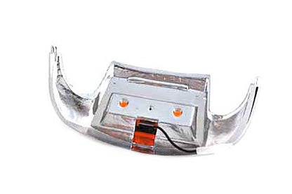 Wyatt Gatling Chrome Front Fender Tip with Light for Harley Davidson FLT 1984-1993