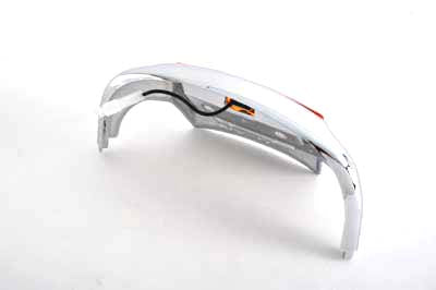 Wyatt Gatling Chrome Front Fender Tip with Light for Harley Davidson FLT 1984-1993