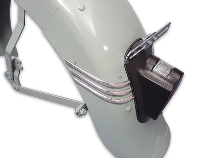 Wyatt Gatling Replica Rear Fender Trim Set Sargent Stripe Style for Harley Davidson FLH 1949-1958