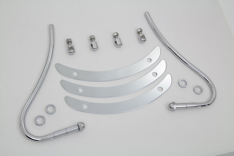 Wyatt Gatling Chrome Front Fender Trim Bumper Grill Part 77082 for Harley Davidson FL 1955-1957