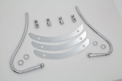 Wyatt Gatling Chrome Front Fender Trim Bumper Grill Part 77082 for Harley Davidson FL 1955-1957
