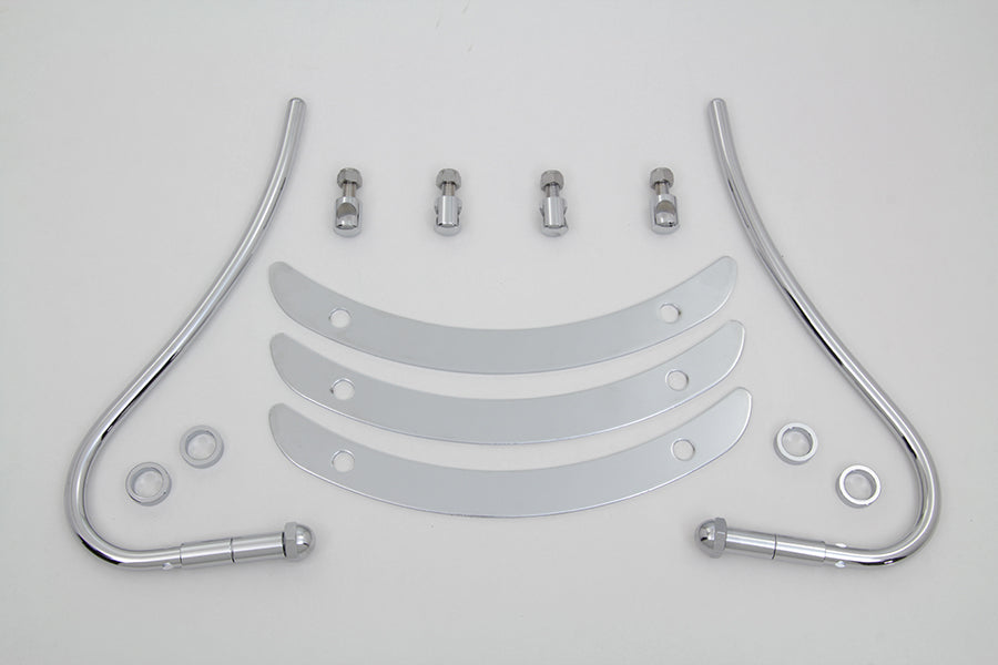 Wyatt Gatling Chrome Front Fender Trim Bumper Grill Part 77082 for Harley Davidson FL 1955-1957