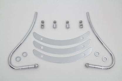 Wyatt Gatling Chrome Front Fender Trim Bumper Grill Part 77082 for Harley Davidson FL 1955-1957