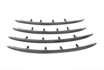 Wyatt Gatling Part 74692 Rear Fender Top Stainless Steel Trim Set for Harley Davidson FL (1949-1957)