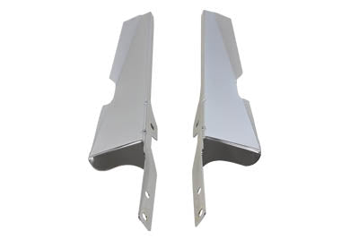 Wyatt Gatling Chrome Windshield Deflector Set for Harley Davidson FLST (1986-1995)