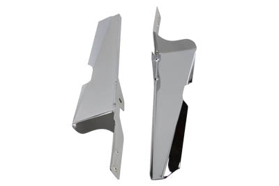 Wyatt Gatling Chrome Windshield Deflector Set for Harley Davidson FLST (1986-1995)