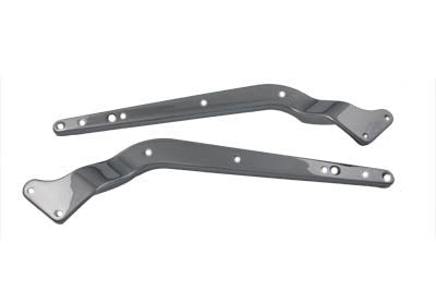 Wyatt Gatling FXST Fender Strut Set Chrome - 25 Inch Length for Harley Davidson 1986-1995