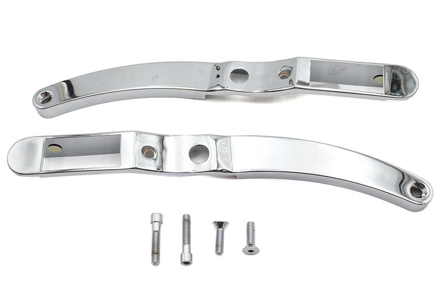 Wyatt Gatling Rear Fender Strut Cover Set Chrome for Harley Davidson XL (1990-1993)