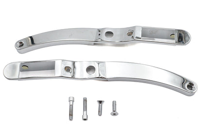 Wyatt Gatling Rear Fender Strut Cover Set Chrome for Harley Davidson XL (1990-1993)