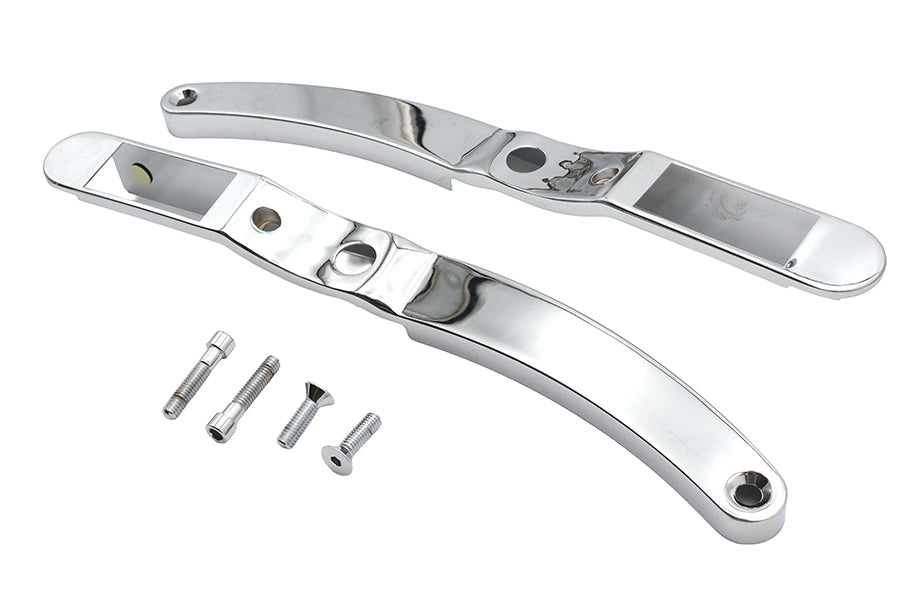 Wyatt Gatling Rear Fender Strut Cover Set Chrome for Harley Davidson XL (1990-1993)