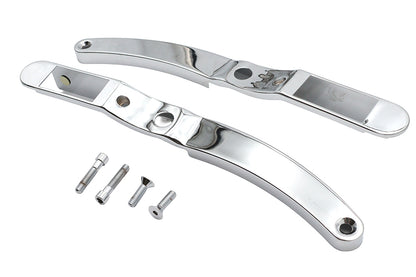 Wyatt Gatling Rear Fender Strut Cover Set Chrome for Harley Davidson XL (1990-1993)