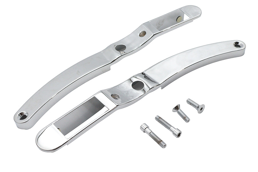 Wyatt Gatling Rear Fender Strut Cover Set Chrome for Harley Davidson XL (1990-1993)