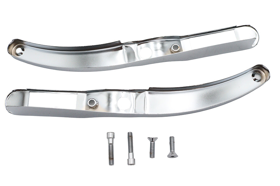 Wyatt Gatling Rear Fender Strut Cover Set Chrome for Harley Davidson XL (1990-1993)