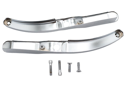Wyatt Gatling Rear Fender Strut Cover Set Chrome for Harley Davidson XL (1990-1993)