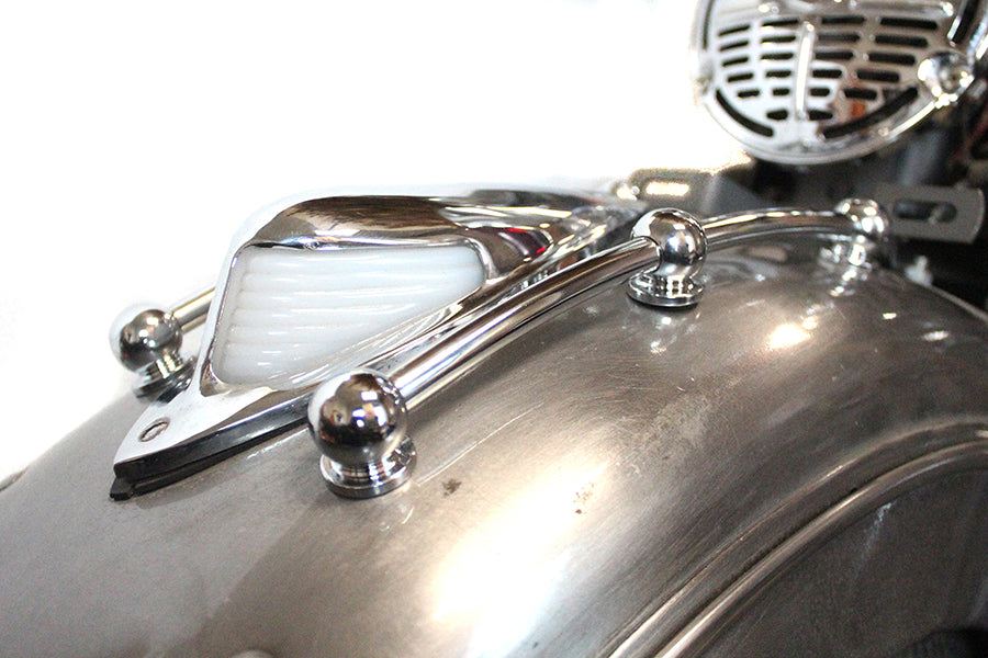 Wyatt Gatling Chrome Front Fender Rail Trim Kit - Part 77311