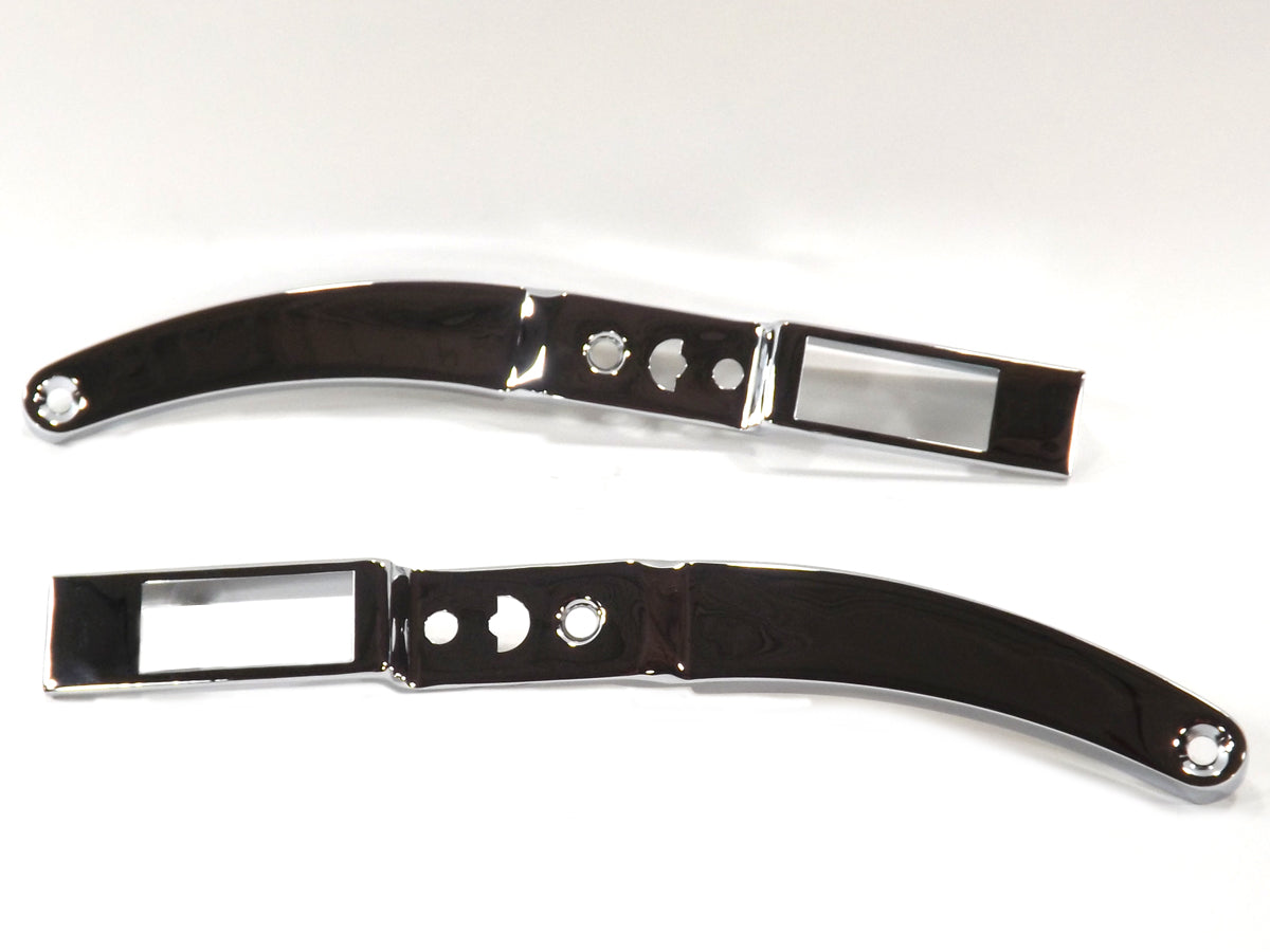 Wyatt Gatling Rear Fender Strut Cover Set Chrome for Harley Davidson XL (1982-1989)