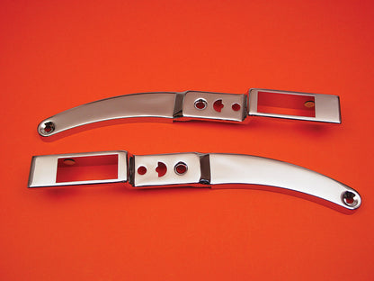 Wyatt Gatling Rear Fender Strut Cover Set Chrome for Harley Davidson XL (1982-1989)