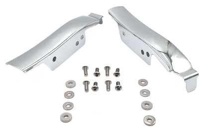 Wyatt Gatling Saddlebag Rear Filler Strip Set Chrome for Harley Davidson FLT (Part Number 77945)