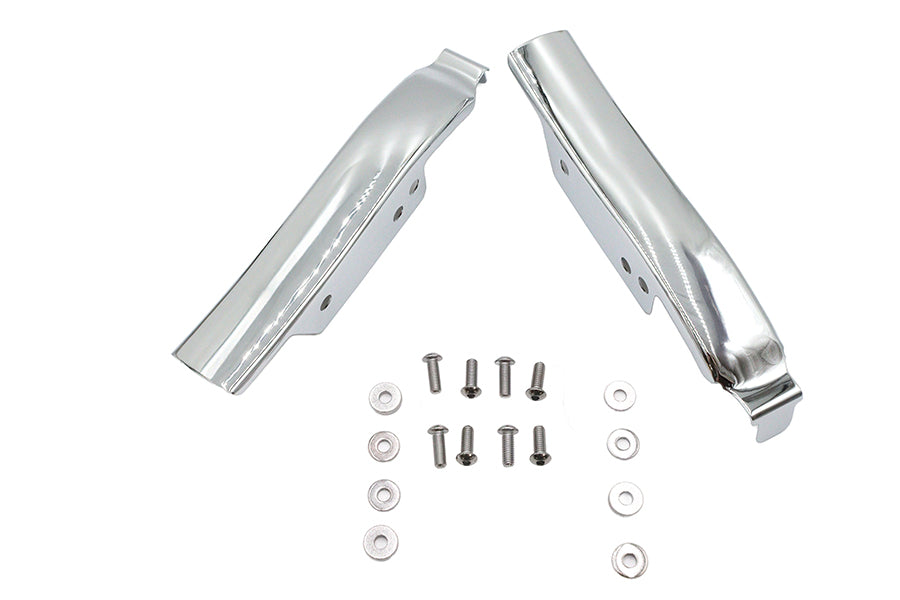 Wyatt Gatling Saddlebag Rear Filler Strip Set Chrome for Harley Davidson FLT (Part Number 77945)