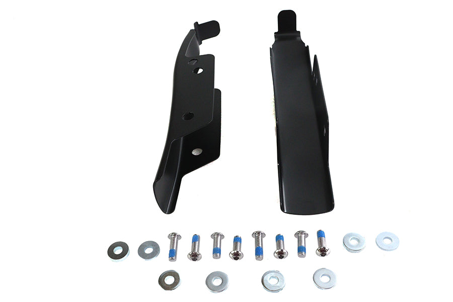Wyatt Gatling Saddlebag Rear Filler Strip Set in Black for Harley Davidson FLT (Part #77945B)